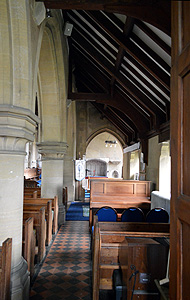 The south aisle looking east September 2014
